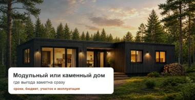 Почему модульный дом выгоднее каменного